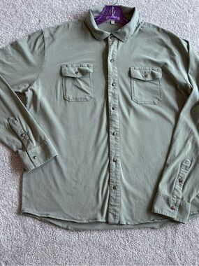 Peter Millar Crown Sport Sage Snap Front Shirt Jacket XL